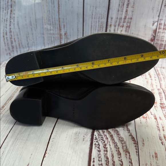 Nine West Black Leather Heeled Boots 8.5 NWT - Picture 11 of 16